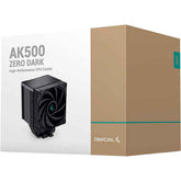 Deepcool Ak500 Zero Dark Cpu Air Cooler 240w Tdp Giant Heatsink 90mm Thickness With 5 Copper Heat Pipes Bbht Technology 120mm Pwm Fan For Amd & Intel